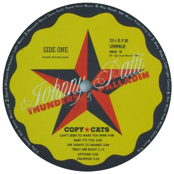 Johnny Thunders & Patti Palladin - Copy Cats LP | Jungle Records (FREUD 20) - 3 Johnny Thunders & Patti Palladin - Copy Cats LP | Jungle Records (FREUD 20) - 3