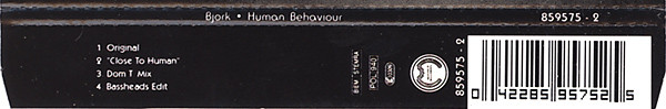 Björk - Human Behaviour | Mother Records (859575 - 2) - 2