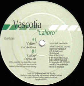 Vascotia - Calibro | Somatic Sense (SOMATIC005)