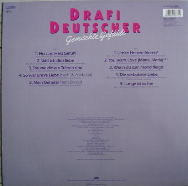 Drafi Deutscher - Gemischte Gefühle | Electrola (1C 066 Y 24 0678 1) - 2