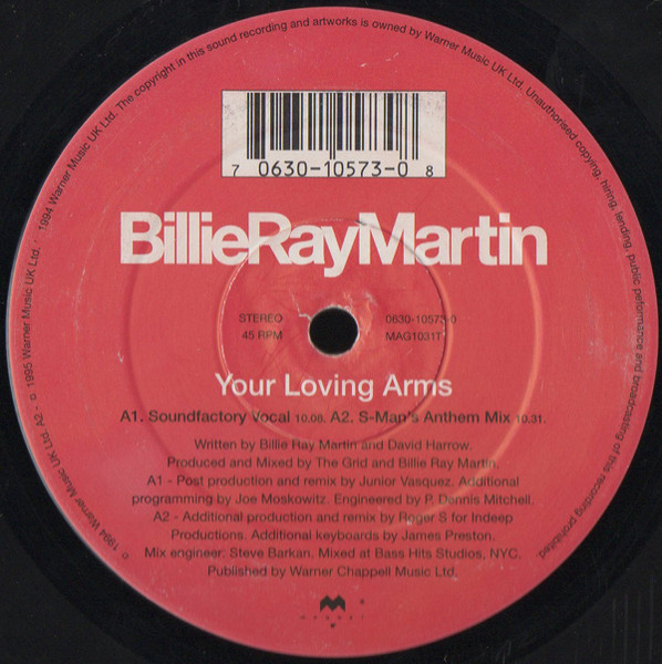 Billie Ray Martin - Your Loving Arms | Magnet (0630-10573-0) - 2 Billie Ray Martin - Your Loving Arms | Magnet (0630-10573-0) - 2