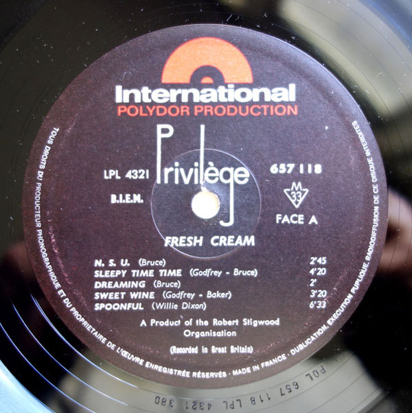 Cream - Fresh Cream | International Polydor Production (657 118) - 3 Cream - Fresh Cream | International Polydor Production (657 118) - 3