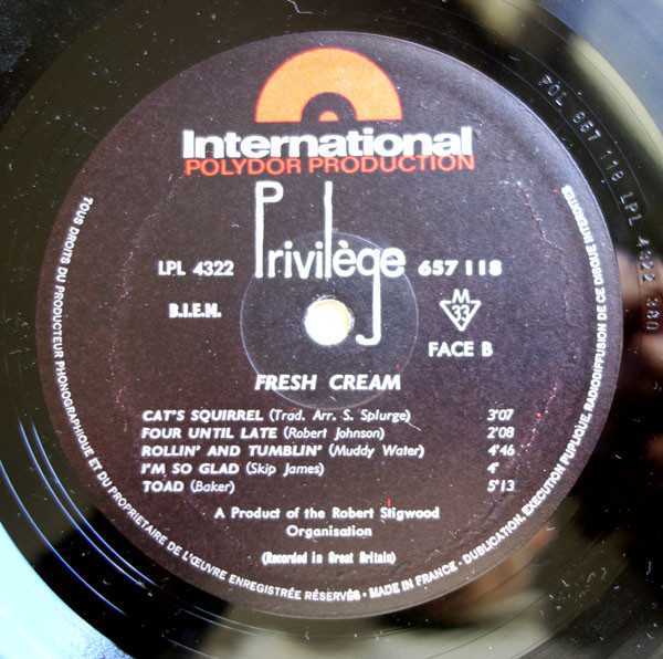 Cream - Fresh Cream | International Polydor Production (657 118) - 4 Cream - Fresh Cream | International Polydor Production (657 118) - 4