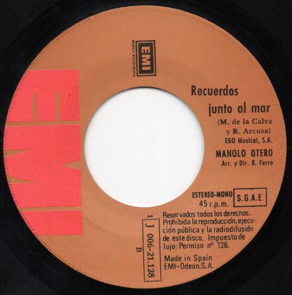 Manolo Otero - Todo El Tiempo Del Mundo | EMI (1J 006-21.128) - 4