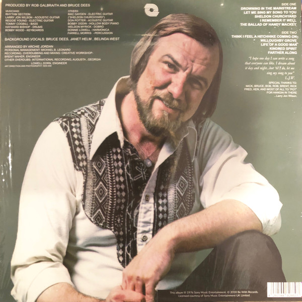 Larry Jon Wilson - Let Me Sing My Song To You | Be With Records (BEWITH053LP) - 2 Larry Jon Wilson - Let Me Sing My Song To You | Be With Records (BEWITH053LP) - 2
