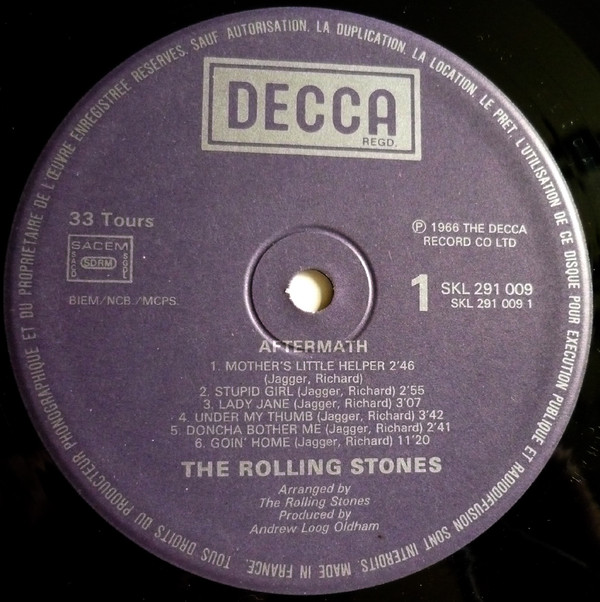 The Rolling Stones - After-Math | Decca (291.009) - 2