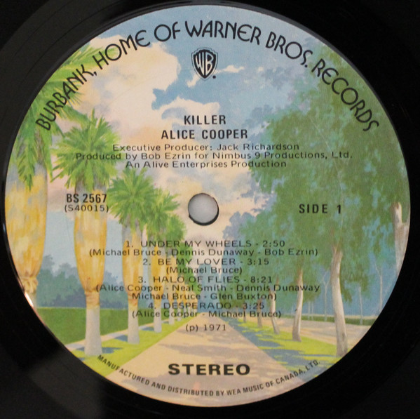 Alice Cooper - Killer | Warner Bros. Records (BS 2567) - 3