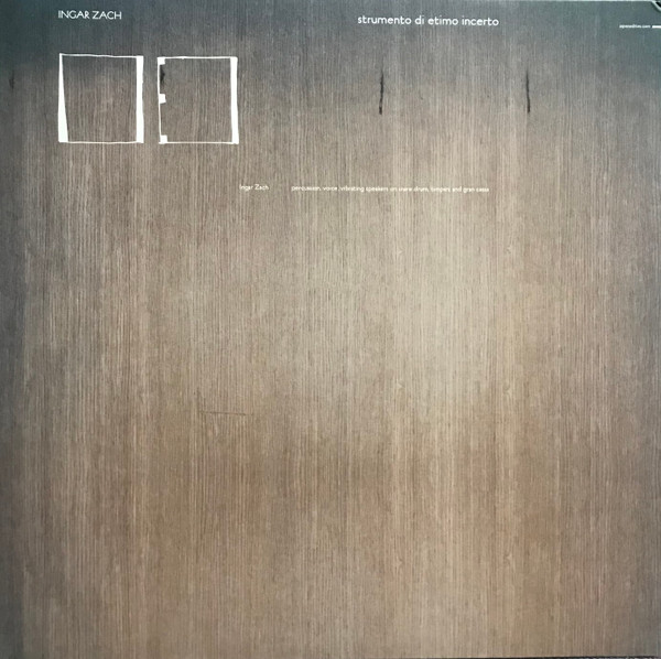 Ingar Zach - Strumento Di Etimo Incerto | Aspen Edities (Aspen 015) - 2 Ingar Zach - Strumento Di Etimo Incerto | Aspen Edities (Aspen 015) - 2