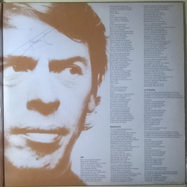 Jacques Brel - 5 - La Fanette | Barclay (90.019) - 3