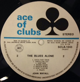 John Mayall - The Blues Alone | Ace Of Clubs (SCLA 1243) - 3 John Mayall - The Blues Alone | Ace Of Clubs (SCLA 1243) - 3