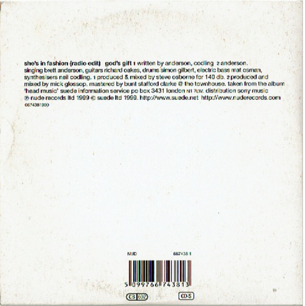 Suede - She's In Fashion | Nude Records (NUD 667438 1) - 2