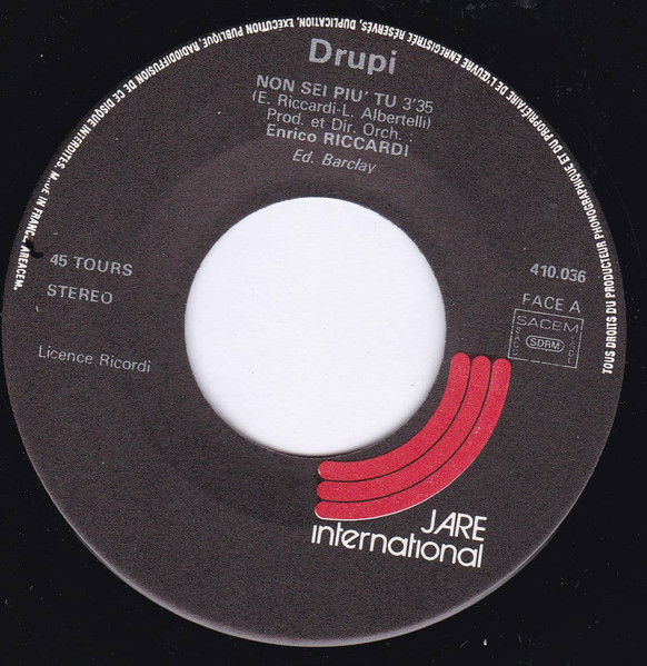 Drupi - Non Sei Piu' Tu | Jare International (410.036) - 3