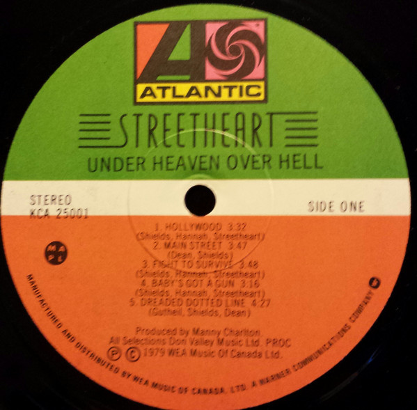 Streetheart - Under Heaven Over Hell | Atlantic (KCA 25001) - 3 Streetheart - Under Heaven Over Hell | Atlantic (KCA 25001) - 3