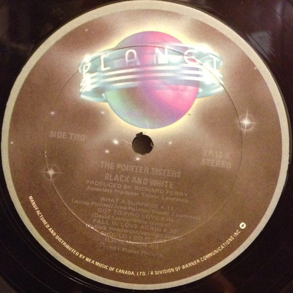 Pointer Sisters - Black & White [Vinyl] | Planet (XP-18) - 4