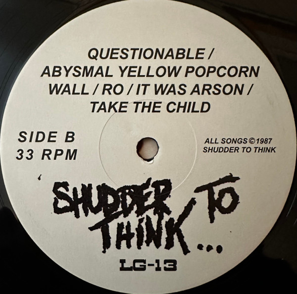 Shudder To Think - 1987 (100,019 Men Go Wow Wow Wow) | L. G. Records (LG-13) - 4