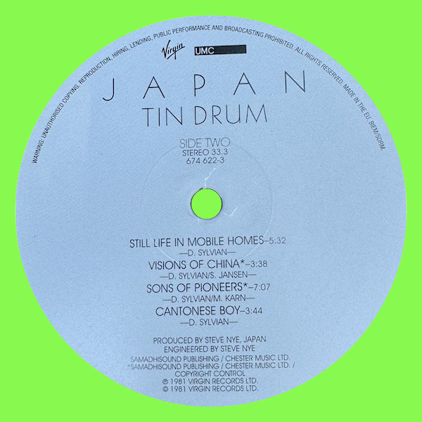 Japan - Tin Drum | Virgin (674 622-3) - 4