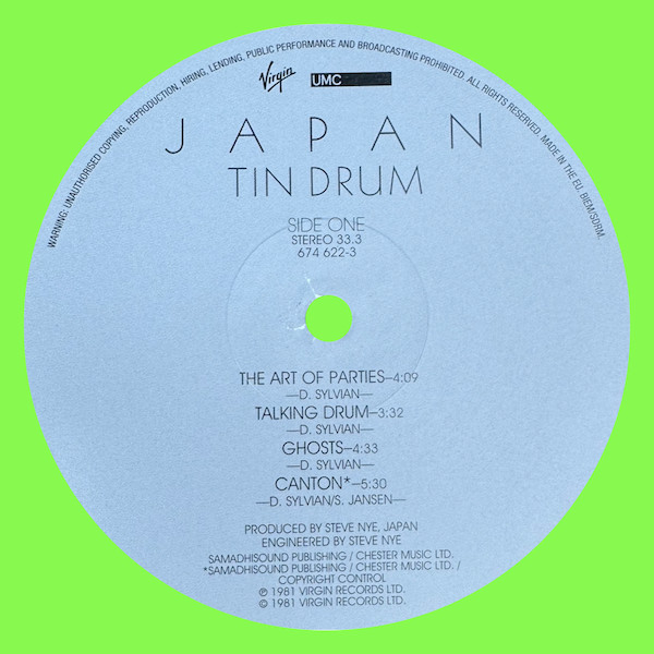 Japan - Tin Drum | Virgin (674 622-3) - 3