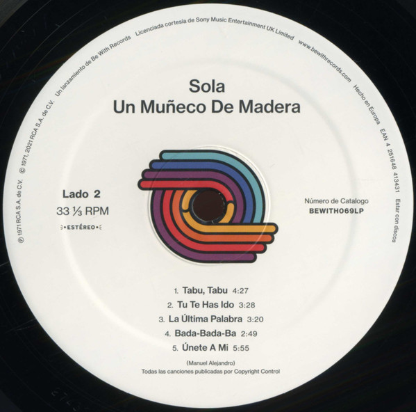 Sola - Un Muñeco De Madera | Be With Records (BEWITH069LP) - 2