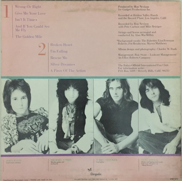 The Babys - Broken Heart | Chrysalis (6307 613) - 2