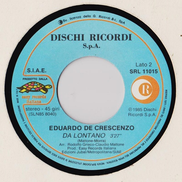 Eduardo De Crescenzo - Via Con Me | Ricordi (SRL 11015) - 4