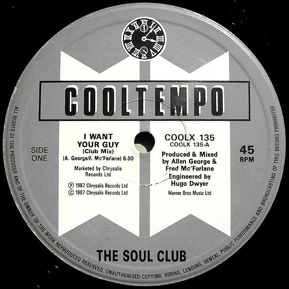 Soul Club - I Want Your Guy | Cooltempo (COOLX 135) - 3