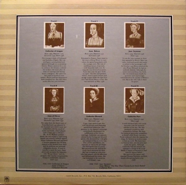 Rick Wakeman - The Six Wives Of Henry VIII | A&M Records (SP-4361) - 3