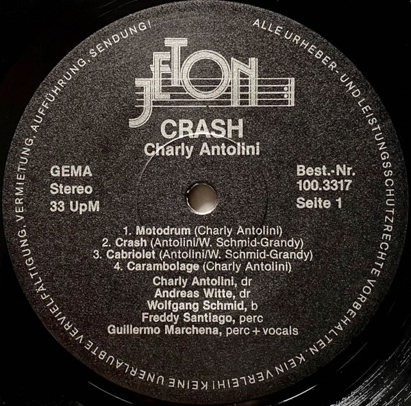 Charly Antolini - Crash | Jeton (100.3317) - 3