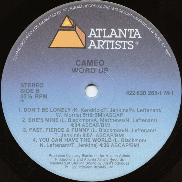 Cameo - Word Up! | Atlanta Artists (422-830 265-1 M-1) - 4 Cameo - Word Up! | Atlanta Artists (422-830 265-1 M-1) - 4