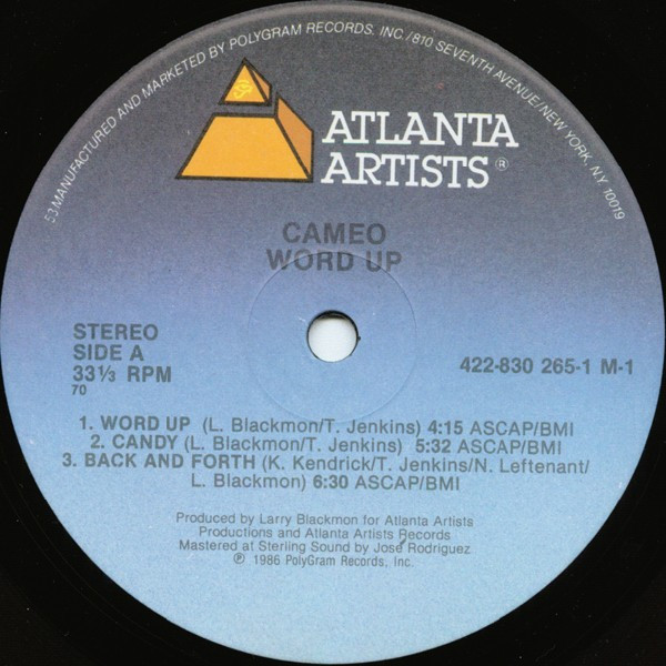 Cameo - Word Up! | Atlanta Artists (422-830 265-1 M-1) - 3 Cameo - Word Up! | Atlanta Artists (422-830 265-1 M-1) - 3