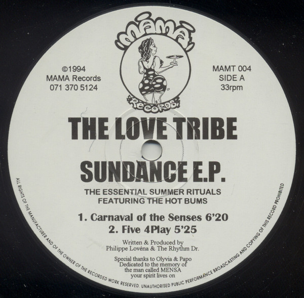 The Love Tribe - Sundance E.P. | Mama Records (MAMT 004) - main The Love Tribe - Sundance E.P. | Mama Records (MAMT 004) - main