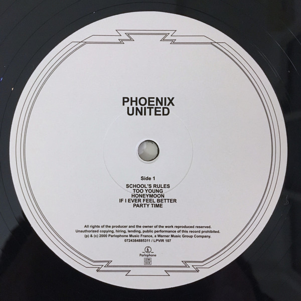 Phoenix - United | Parlophone (0724384885311 / LPVIR 107) - 3