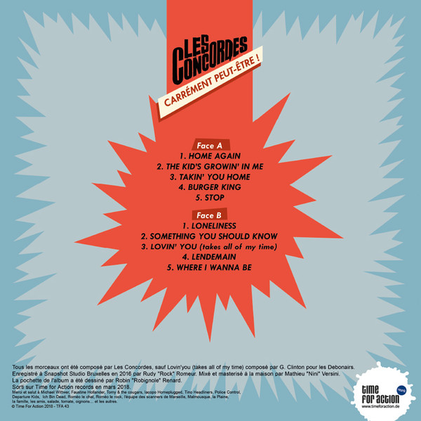 Les Concordes - Carrément Peut-Être! | Time For Action Records (TFA 43) - main