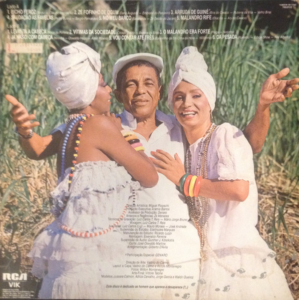 Bezerra Da Silva - Malandro Rife | RCA Vik (109.0133) - 2