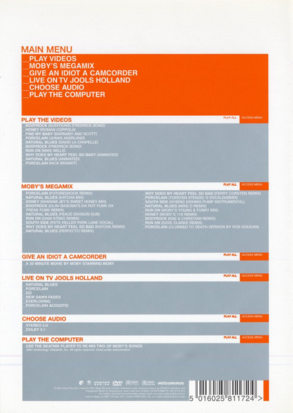 Moby - Play (The DVD) | Mute (DVDSTUMM172) - 4 Moby - Play (The DVD) | Mute (DVDSTUMM172) - 4