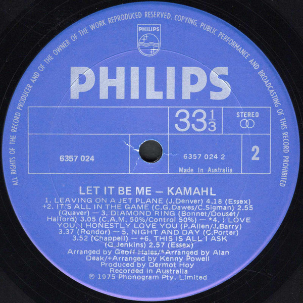 Kamahl - Let It Be Me | Philips (6357 024) - 4