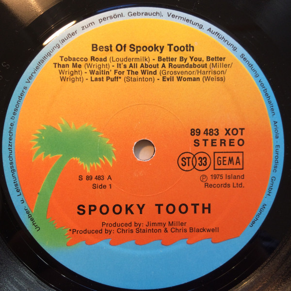 Spooky Tooth - The Best Of Spooky Tooth | Island Records (89 483 XOT) - 3
