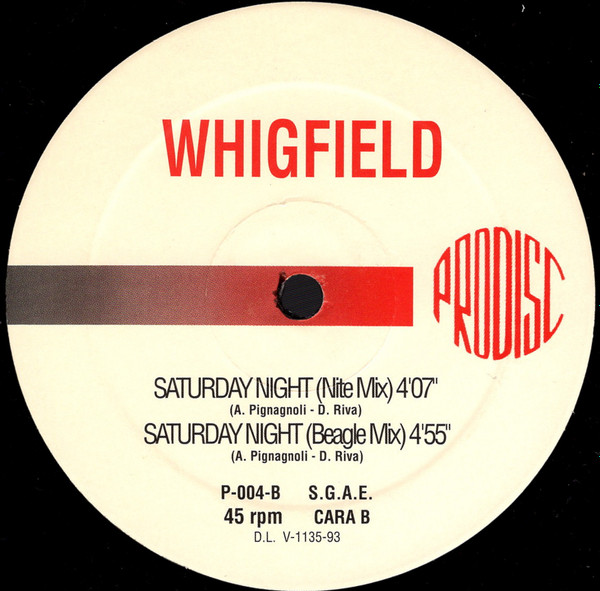 Whigfield - Saturday Night | Prodisc (P-004-B) - 4