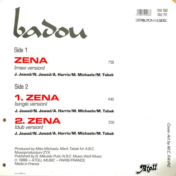 Badou - Zena (Haziz House Mix) | Atoll Music (194166) - 2 Badou - Zena (Haziz House Mix) | Atoll Music (194166) - 2