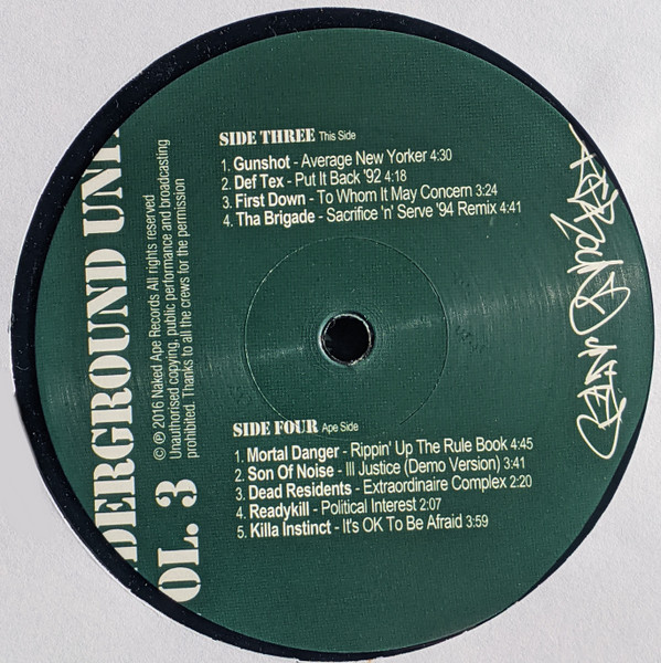 Various - Underground United Vol. 3 | Naked Ape Records (NAR0014) - 4