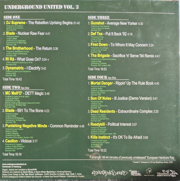Various - Underground United Vol. 3 | Naked Ape Records (NAR0014) - 2