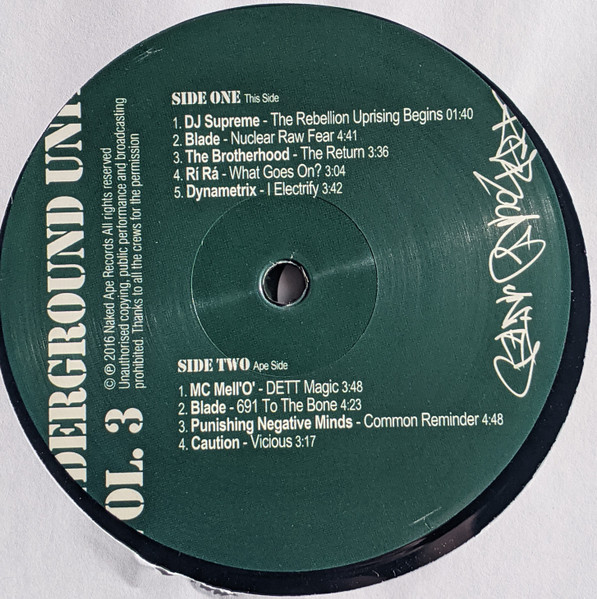 Various - Underground United Vol. 3 | Naked Ape Records (NAR0014) - 3