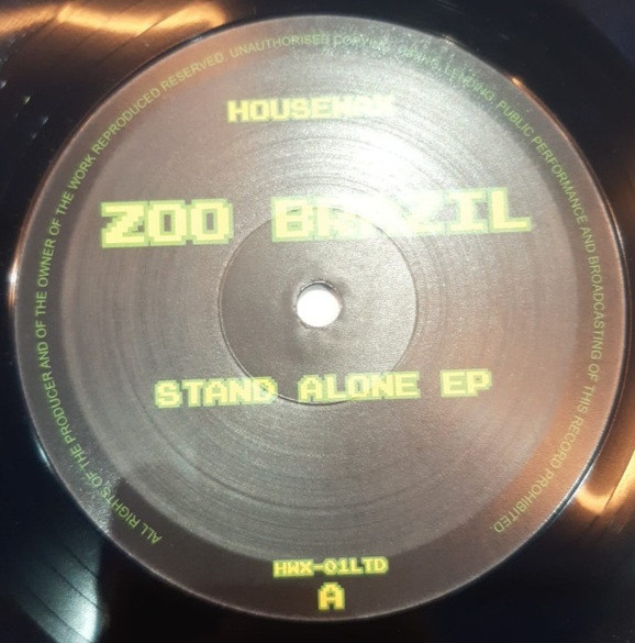 Zoo Brazil - Stand Alone EP | HOUSEWAX (HWX-01LTD) - main Zoo Brazil - Stand Alone EP | HOUSEWAX (HWX-01LTD) - main