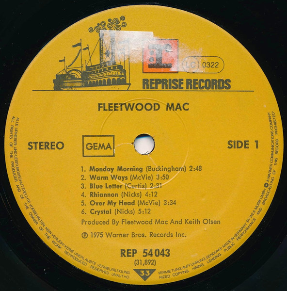 Fleetwood Mac - Fleetwood Mac | Reprise Records (REP 54 043) - 4 Fleetwood Mac - Fleetwood Mac | Reprise Records (REP 54 043) - 4