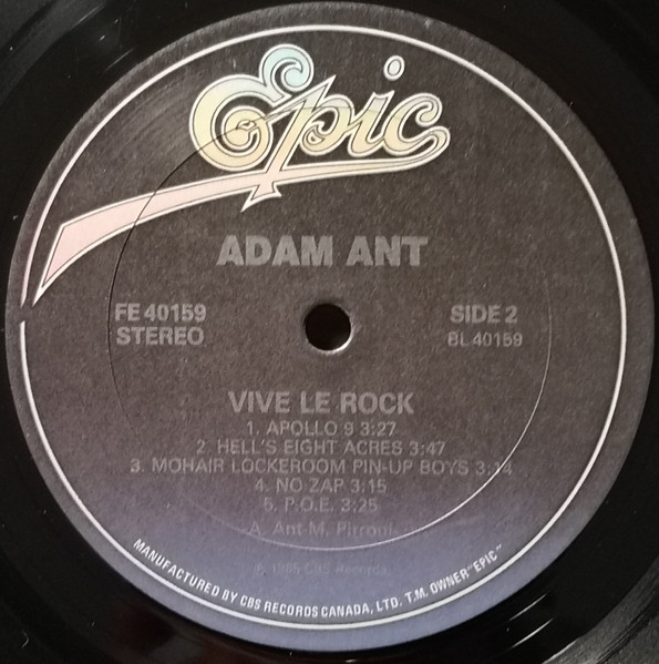 Adam Ant - Vive Le Rock | Epic (FE 40159) - 4