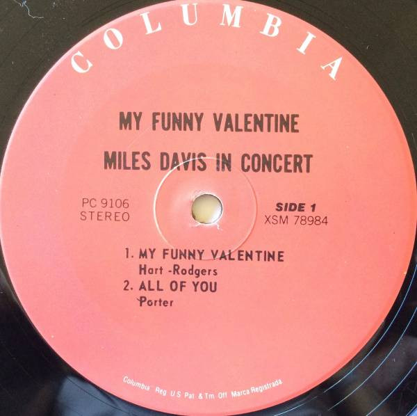 Miles Davis - My Funny Valentine - Miles Davis In Concert | Columbia (PC 9106) - 3 Miles Davis - My Funny Valentine - Miles Davis In Concert | Columbia (PC 9106) - 3