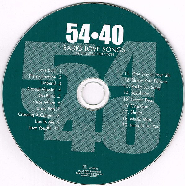 54-40 - Radio Love Songs - The Singles Collection | Columbia (CK 80763) - 3