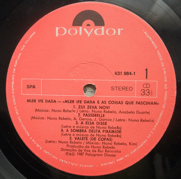 Mler Ife Dada - Coisas Que Fascinam | Polydor (831 984-1) - 3