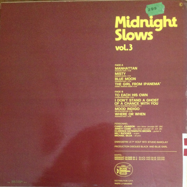 Milt Buckner / Arnett Cobb , Candy Johnson - Midnight Slows Vol.3 | Black And Blue (333.055) - 2 Milt Buckner / Arnett Cobb , Candy Johnson - Midnight Slows Vol.3 | Black And Blue (333.055) - 2
