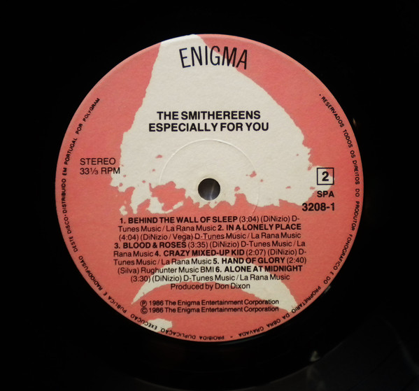 The Smithereens - Especially For You | Enigma Records (3208-1) - 4