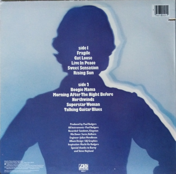 Paul Rodgers - Cut Loose | Atlantic (7 80121-1) - 2